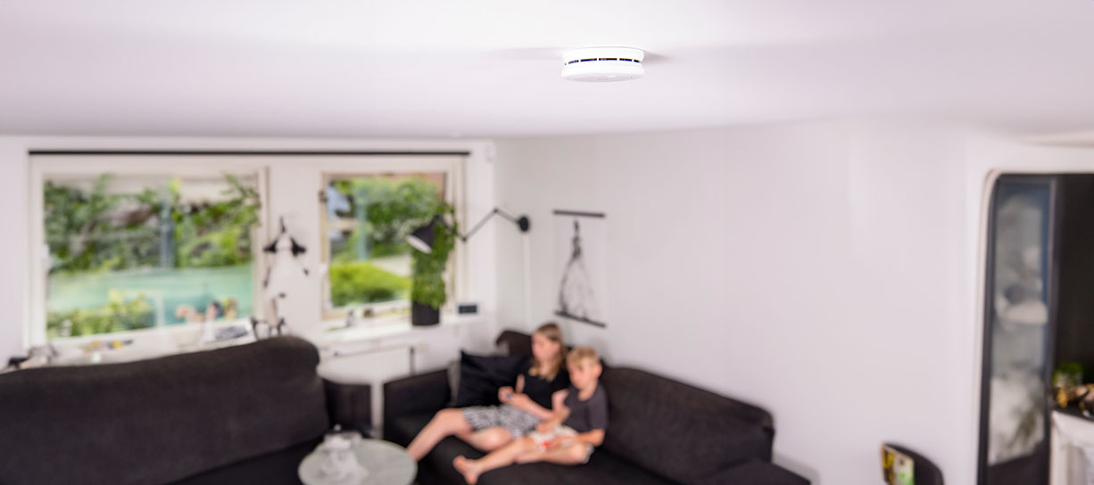 Rauchmelder im Wohnraum